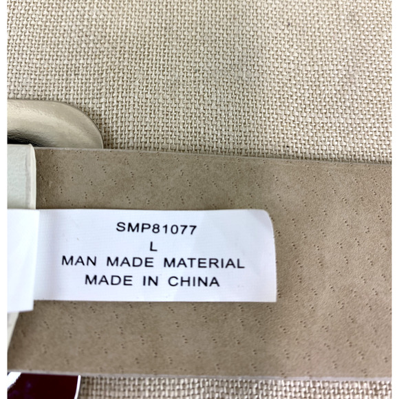 Womens White Belt with Enamel Buckle Size Large - Picture 5 of 7